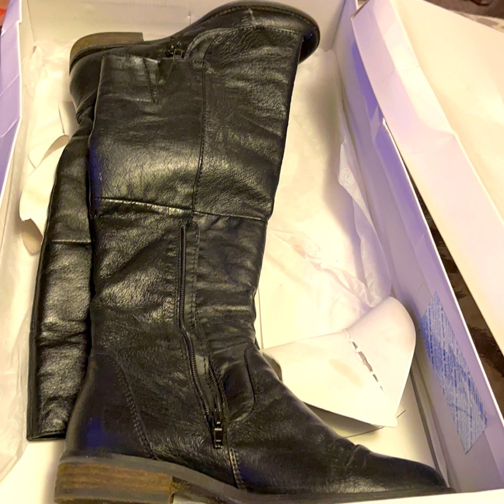 Leather Steve Madden riding boots